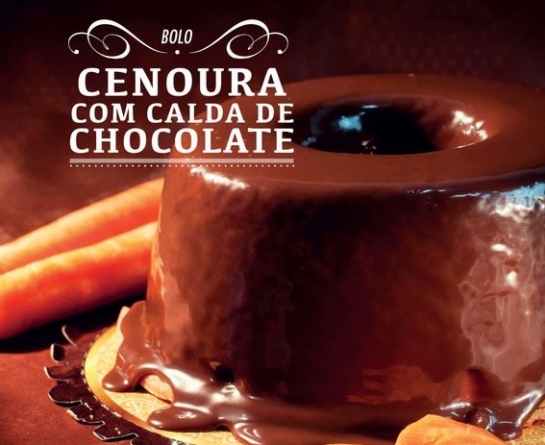 Produto Bolo de Cenoura com Calda de Chocolate